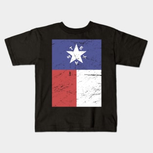 Retro Style Texas Flag Kids T-Shirt